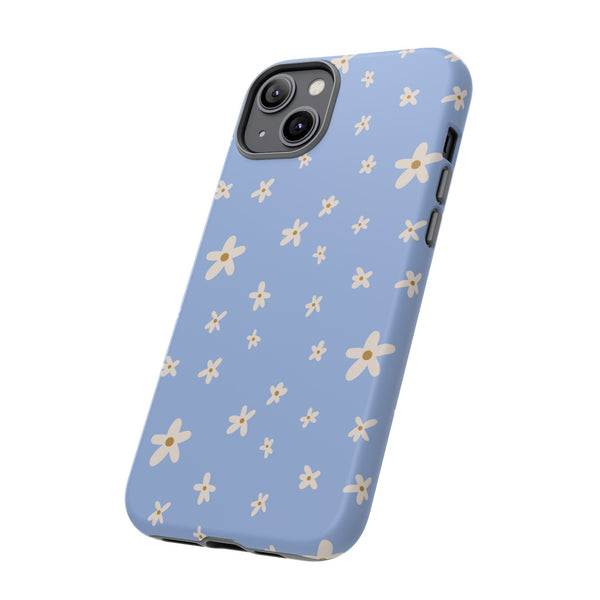 Phone Case: Daisies on Blue