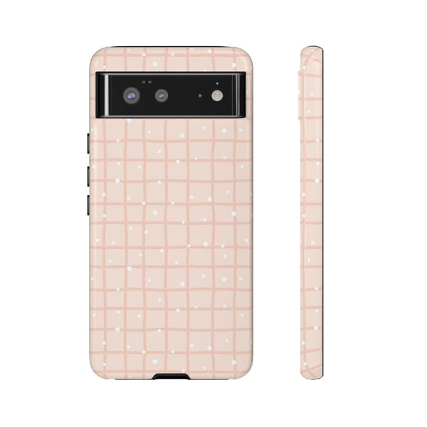 Phone Case: Grid with White Dots