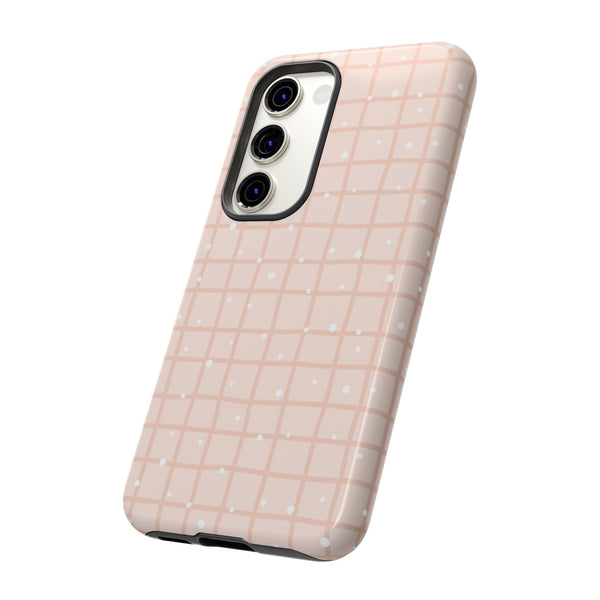 Phone Case: Grid with White Dots