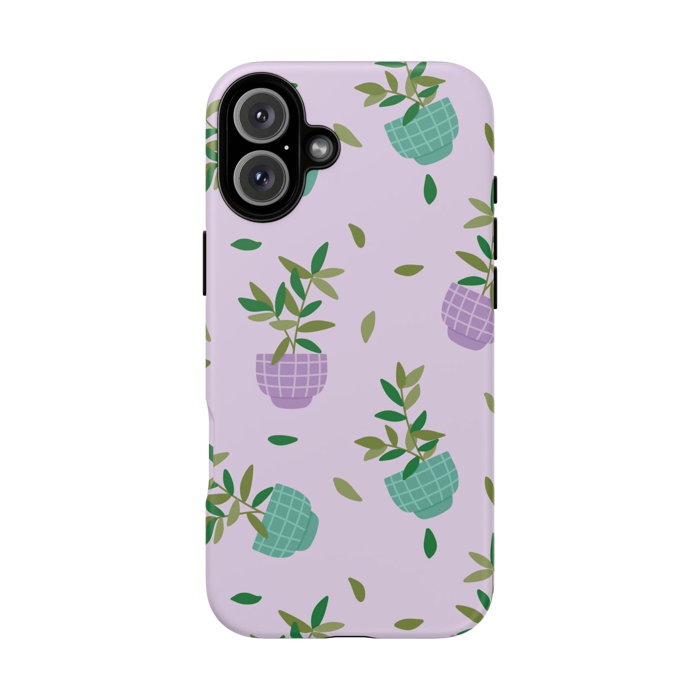 Phone Case: Pot Plants Purple