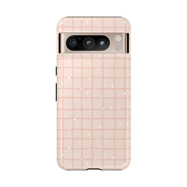 Phone Case: Grid with White Dots