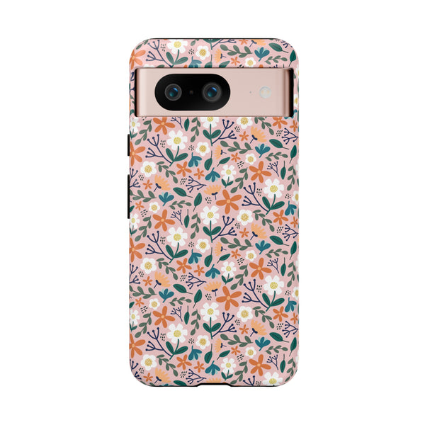 Phone Case: Florals on Pink