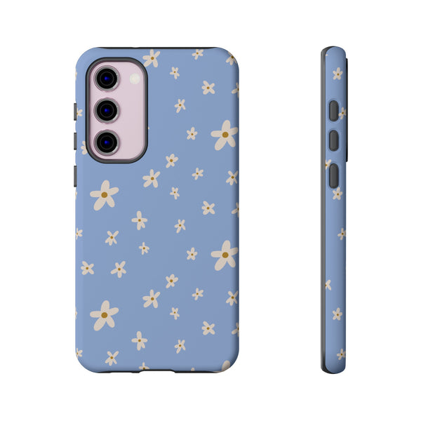 Phone Case: Daisies on Blue