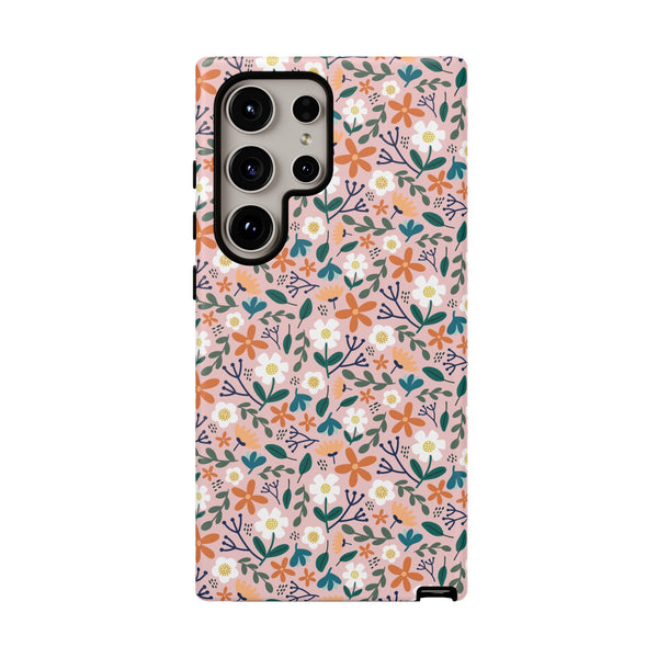 Phone Case: Florals on Pink