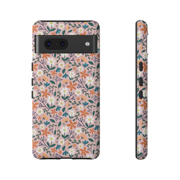 Phone Case: Florals on Pink