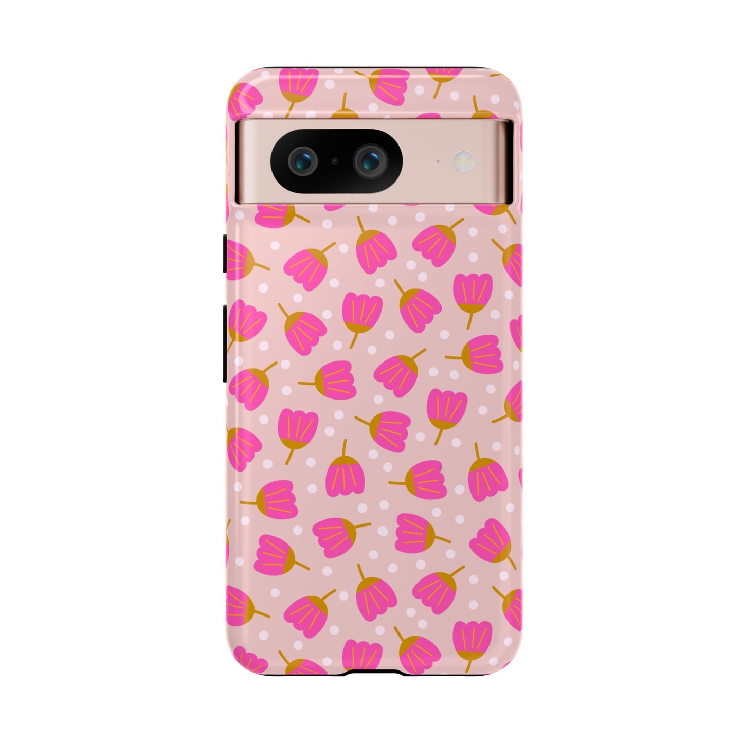 Phone Case: Bright Pink Flowers