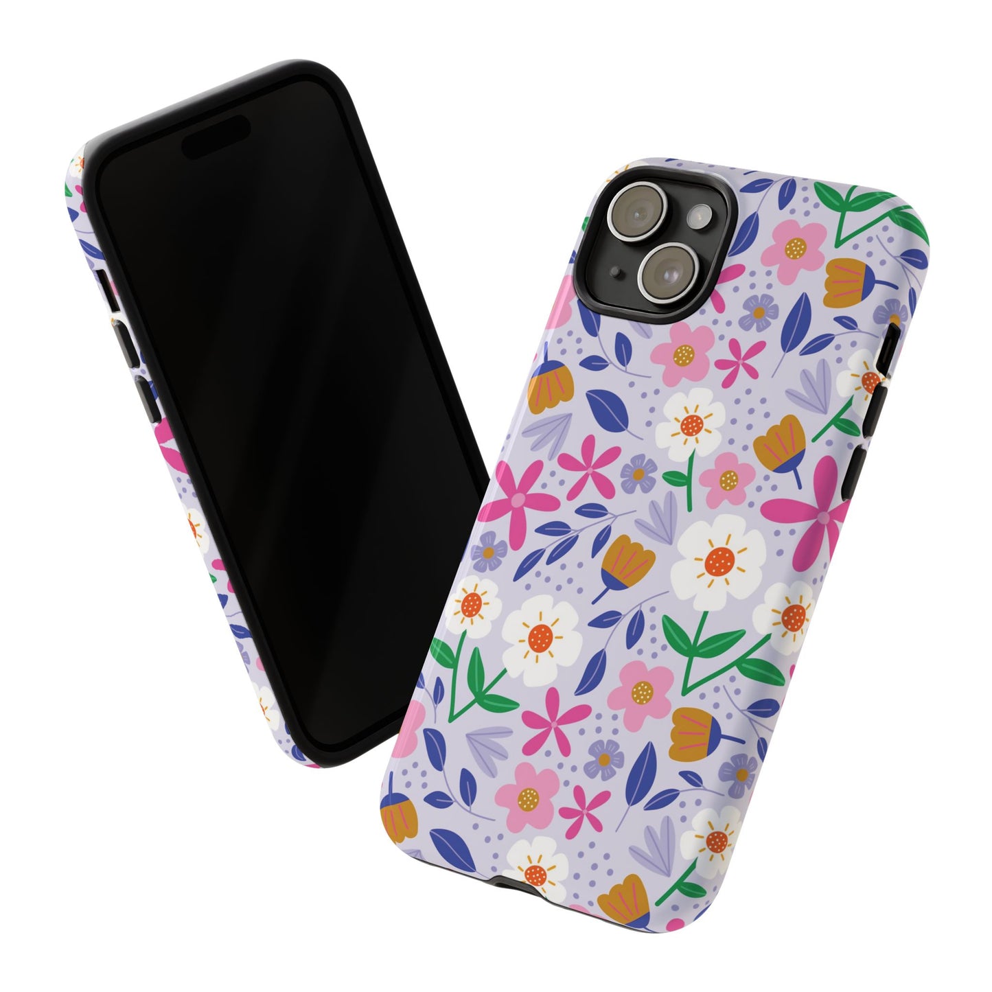 Phone Case: Blooms on Lilac