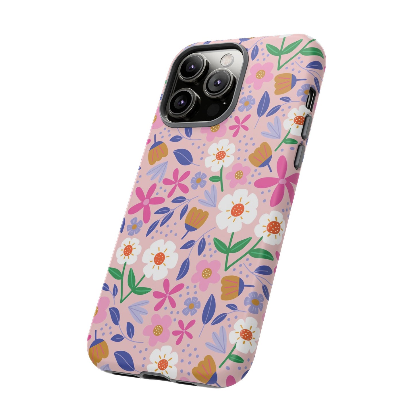 Phone Case: Blooms on Pink