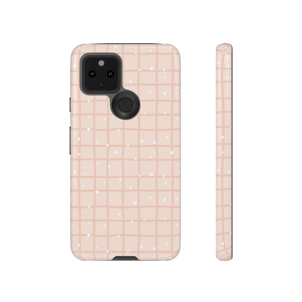 Phone Case: Grid with White Dots