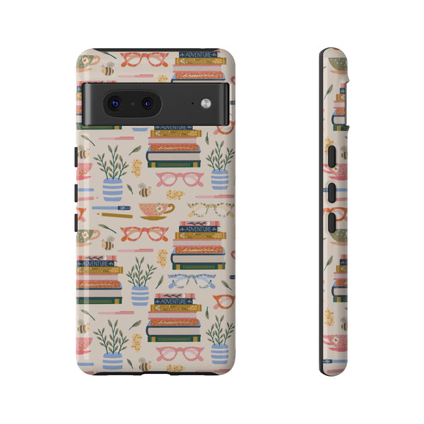 Phone Case: Bookish on Cream