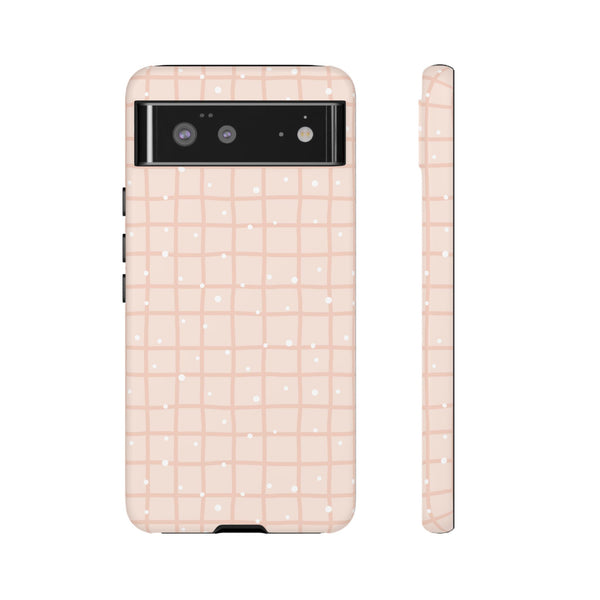 Phone Case: Grid with White Dots