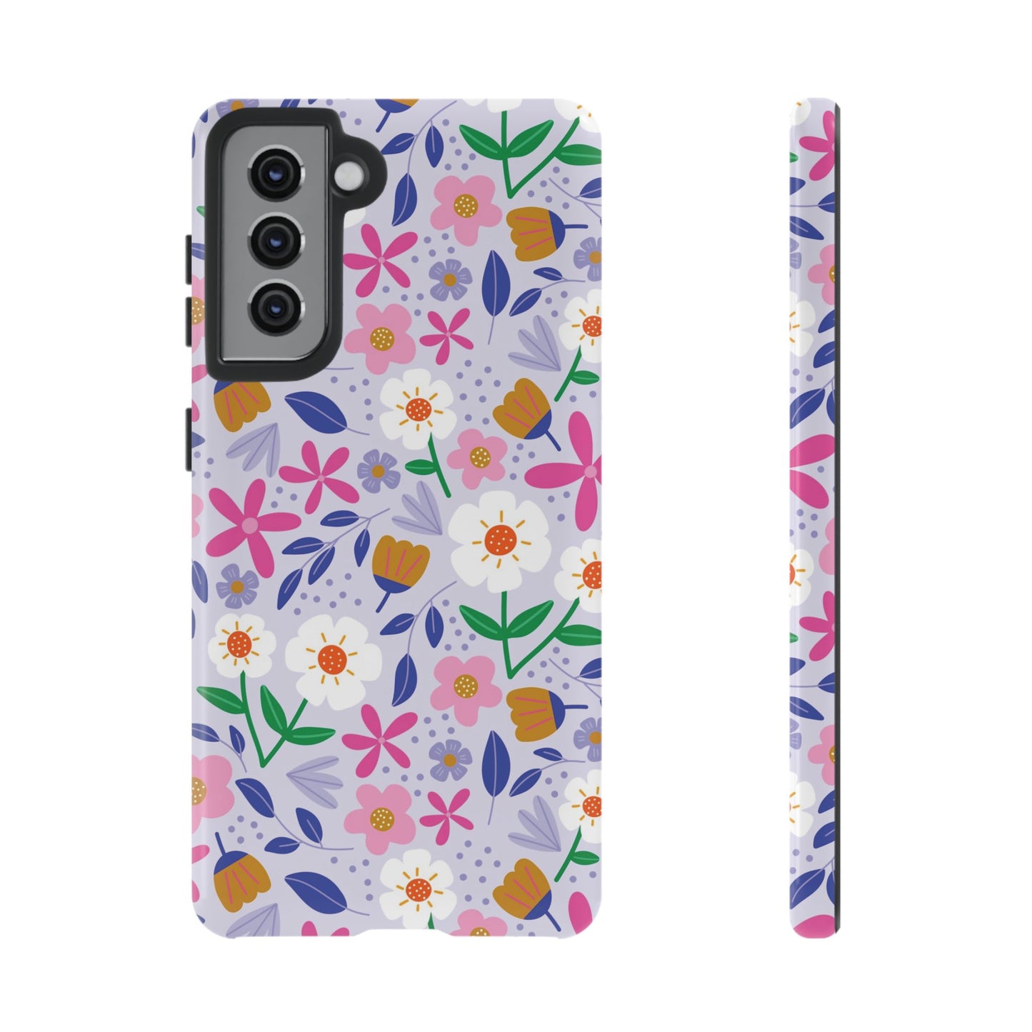 Phone Case: Blooms on Lilac