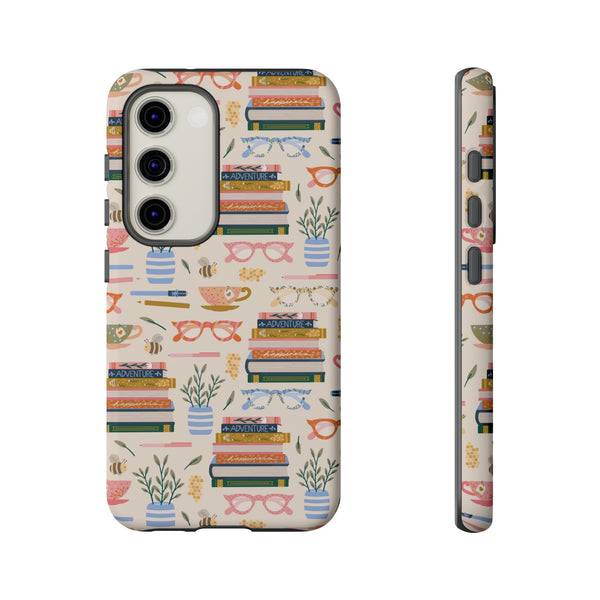 Phone Case: Bookish on Cream