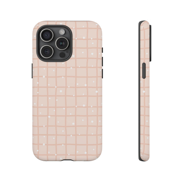 Phone Case: Grid with White Dots