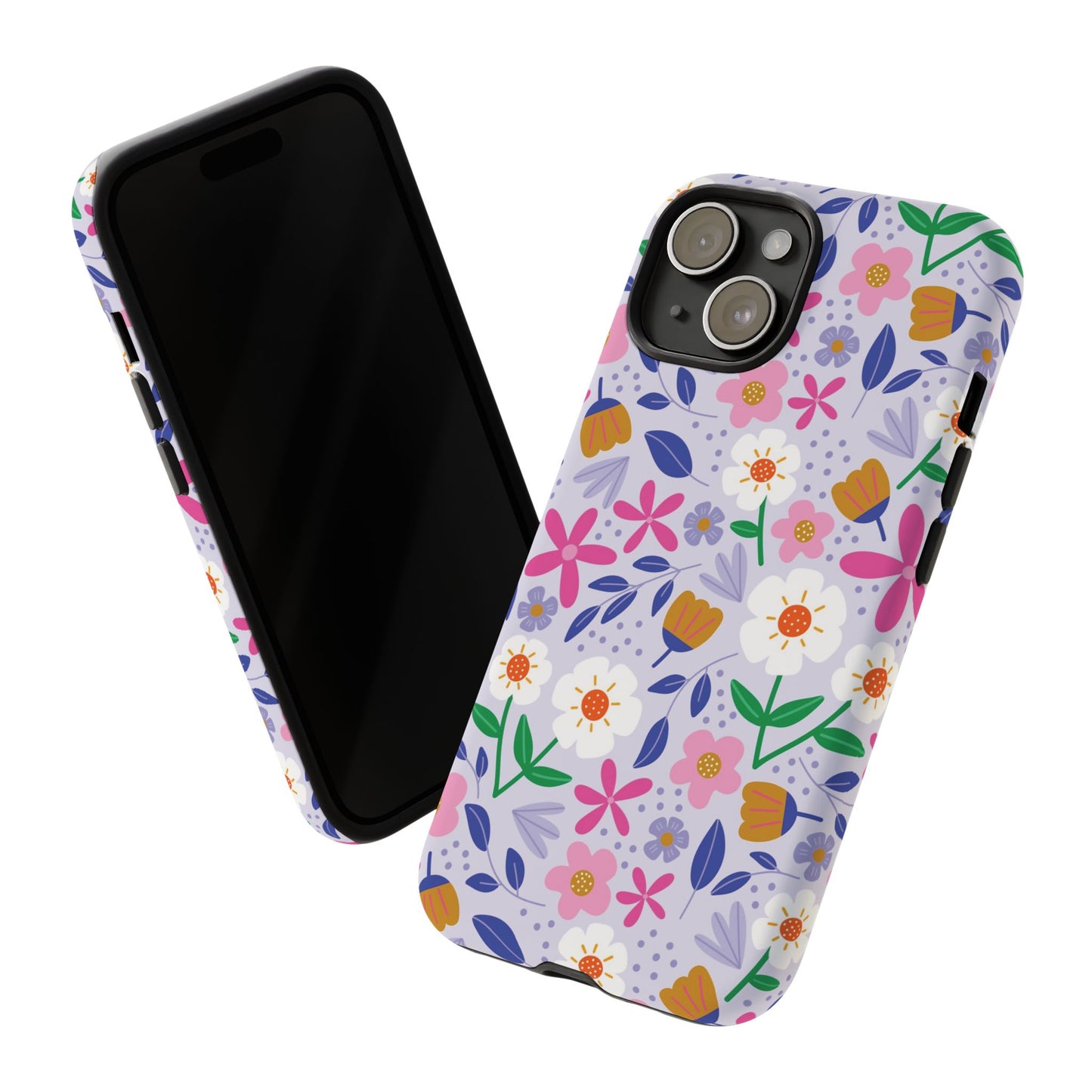 Phone Case: Blooms on Lilac