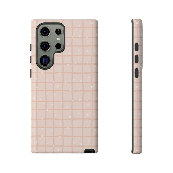 Phone Case: Grid with White Dots