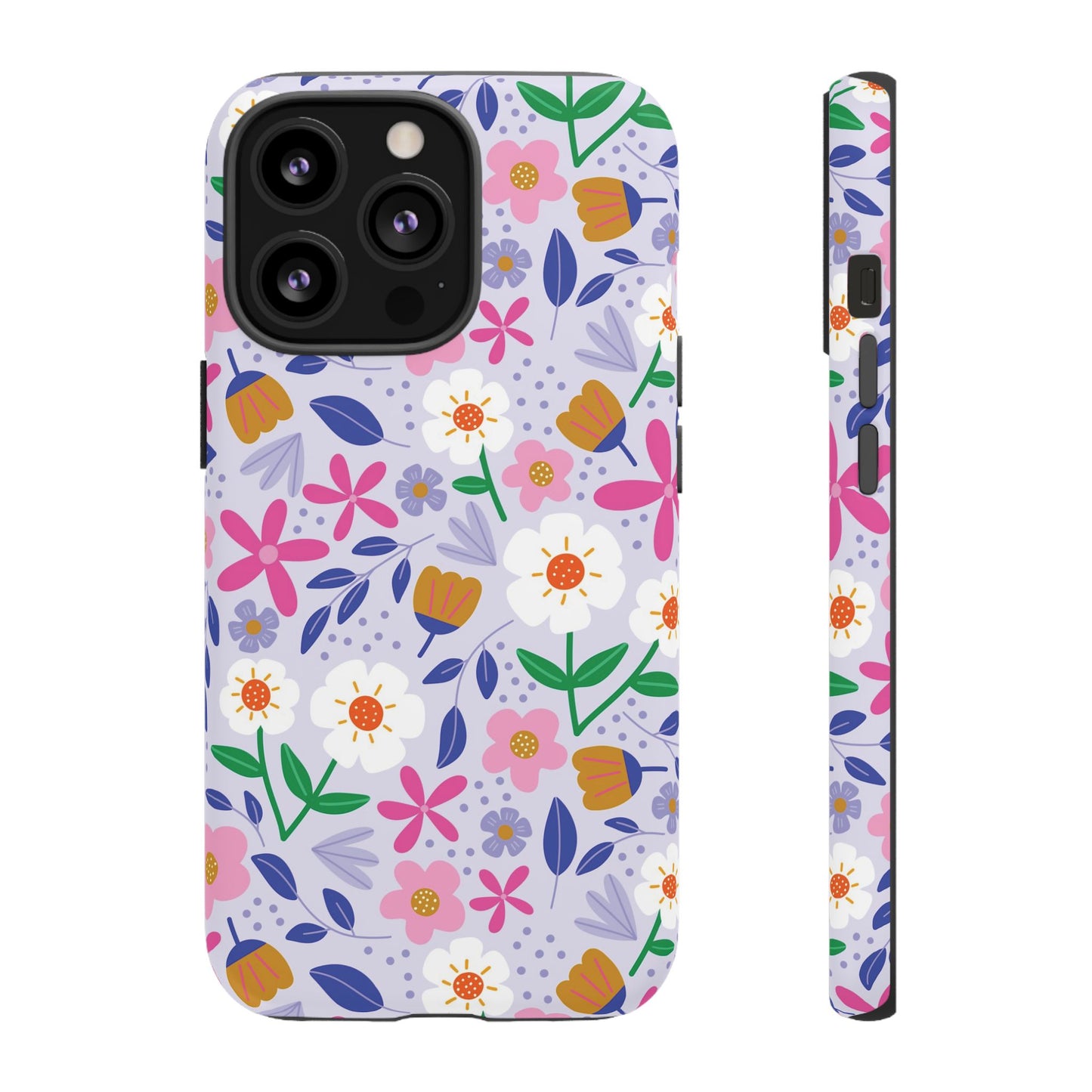 Phone Case: Blooms on Lilac