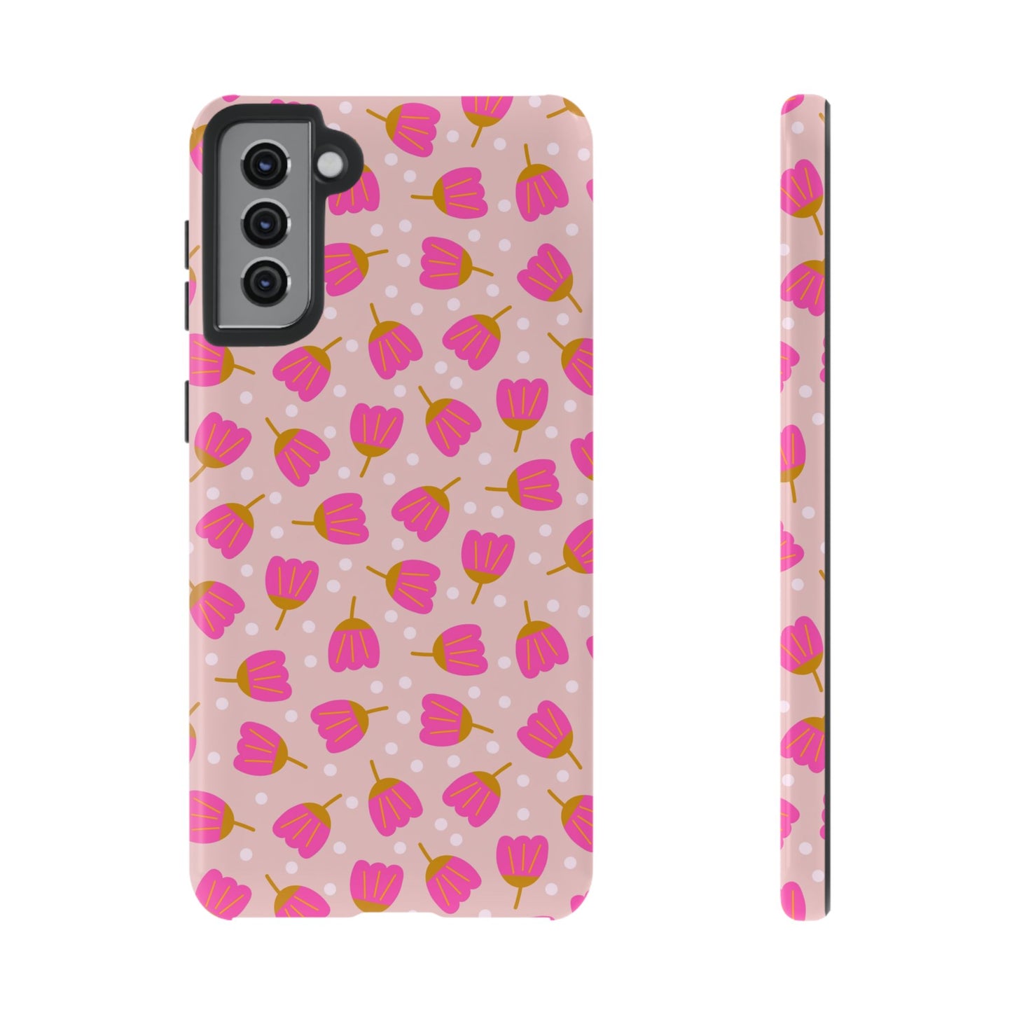 Phone Case: Bright Pink Flowers