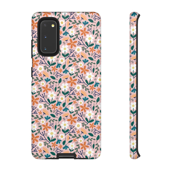 Phone Case: Florals on Pink