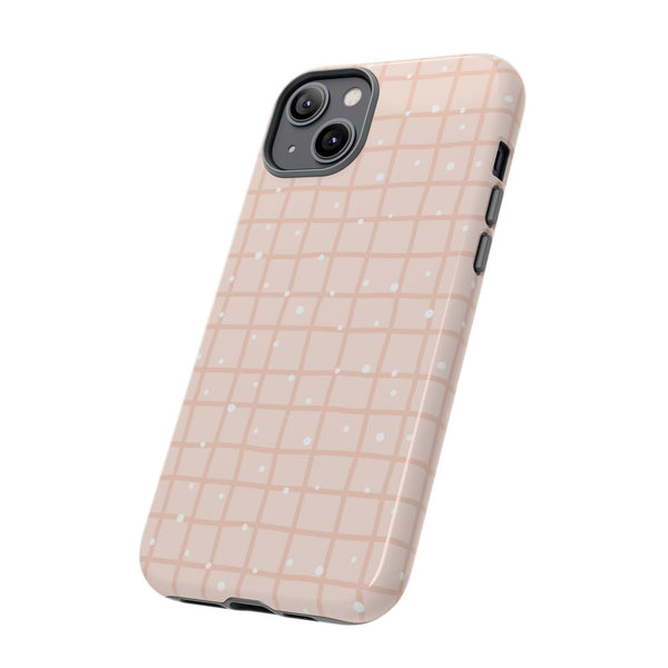 Phone Case: Grid with White Dots
