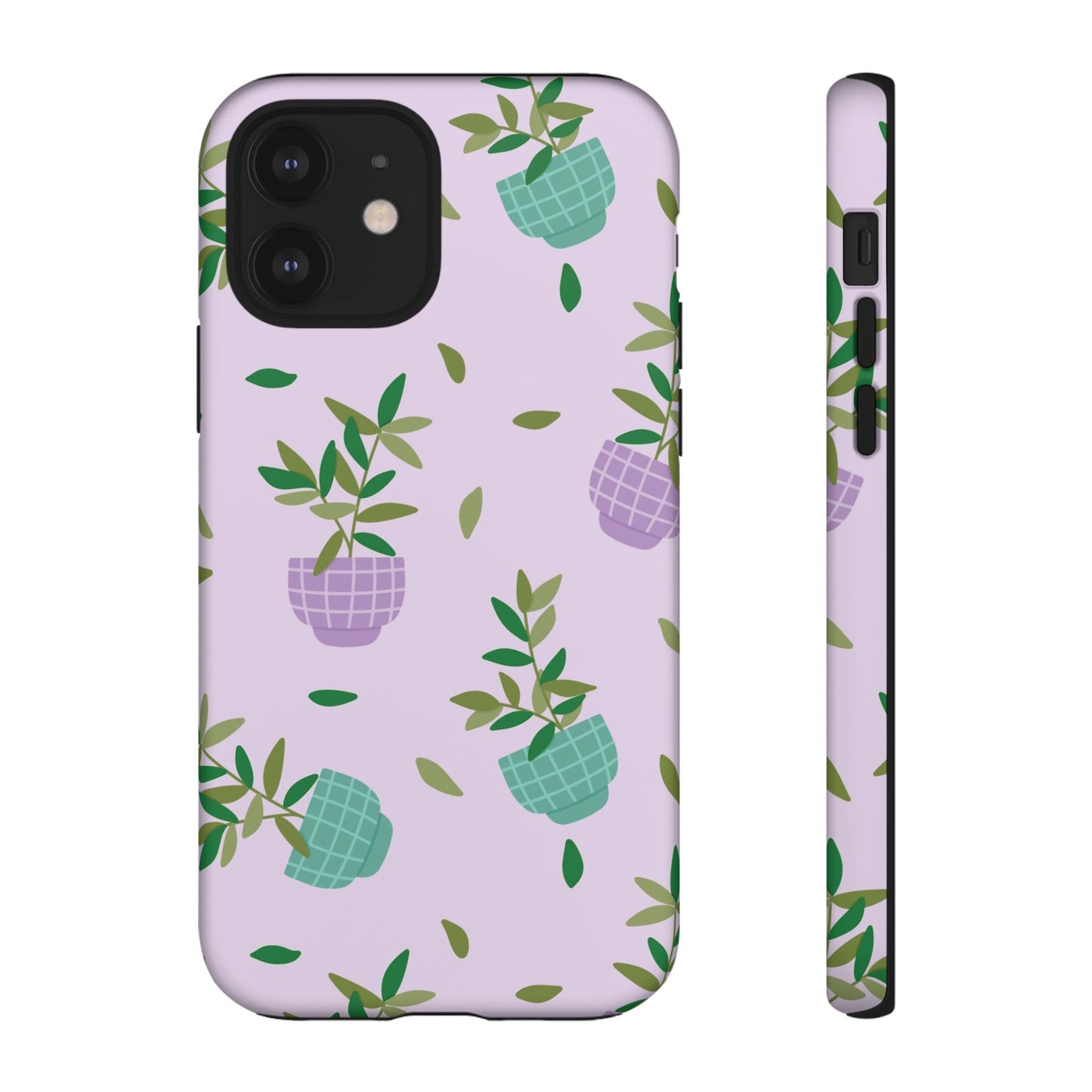 Phone Case: Pot Plants Purple