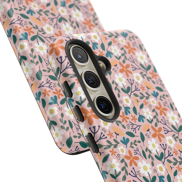 Phone Case: Florals on Pink