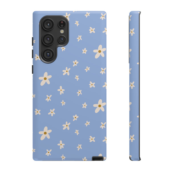 Phone Case: Daisies on Blue