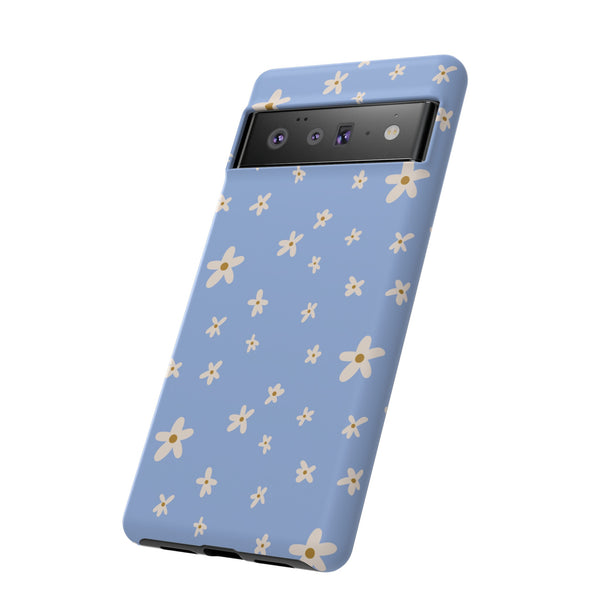 Phone Case: Daisies on Blue