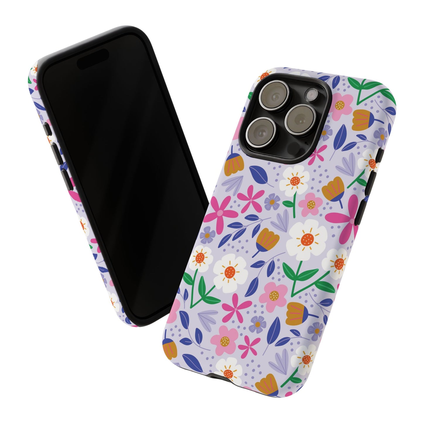 Phone Case: Blooms on Lilac