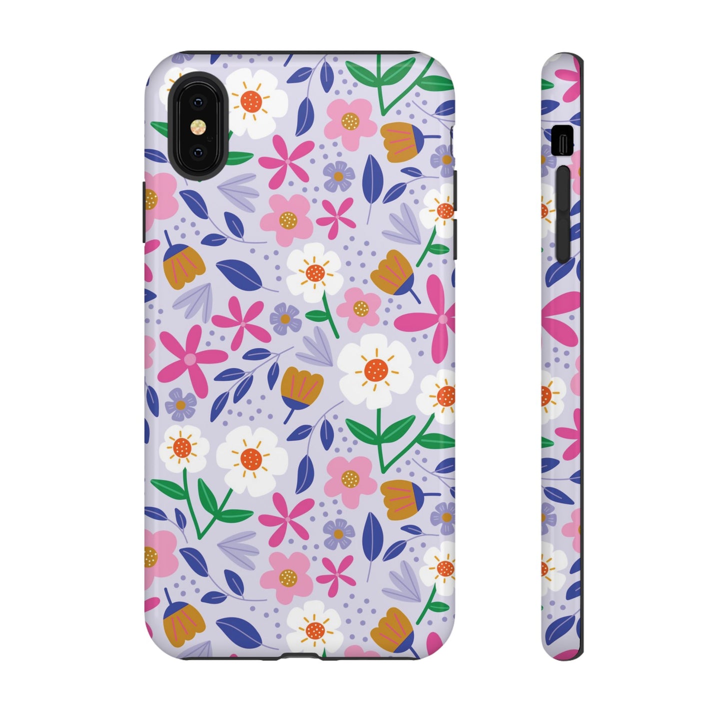 Phone Case: Blooms on Lilac