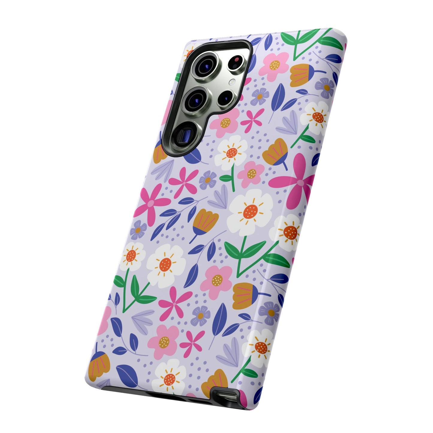 Phone Case: Blooms on Lilac