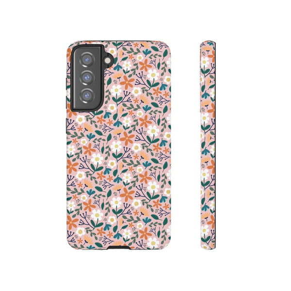 Phone Case: Florals on Pink