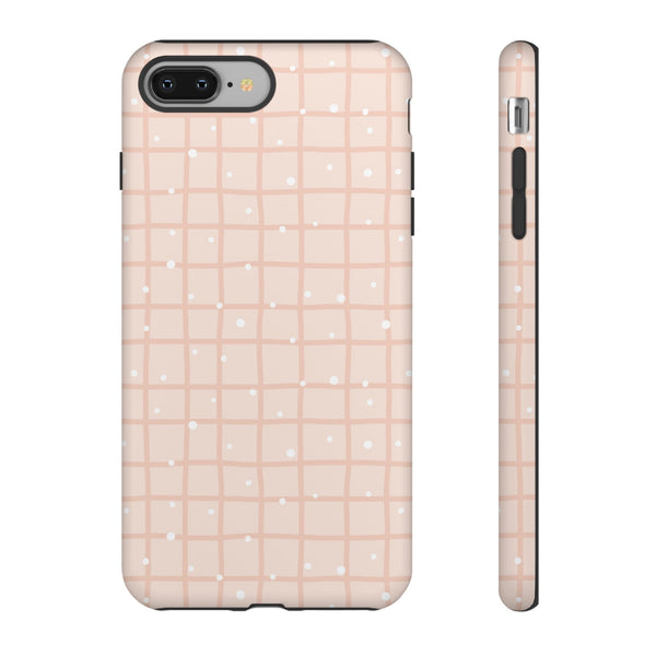 Phone Case: Grid with White Dots