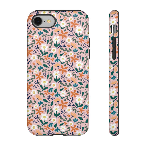 Phone Case: Florals on Pink