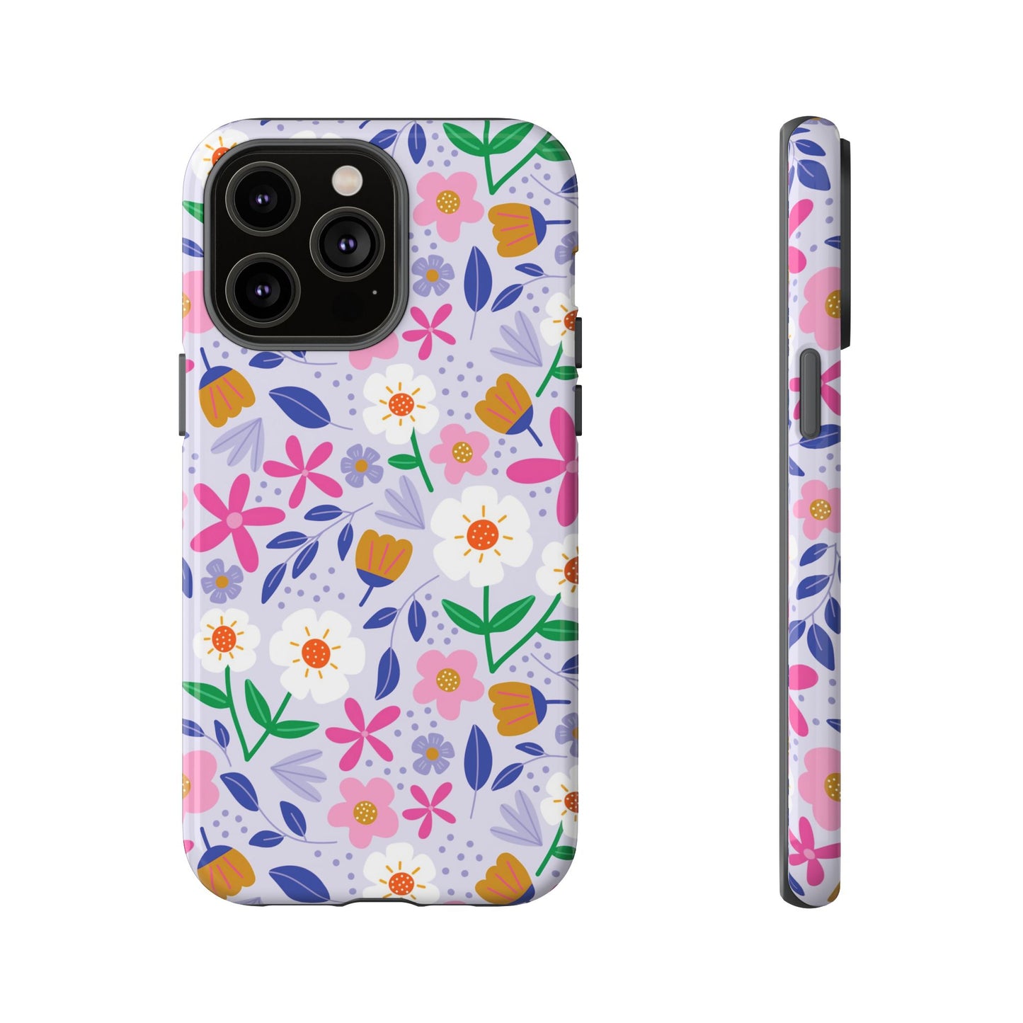 Phone Case: Blooms on Lilac
