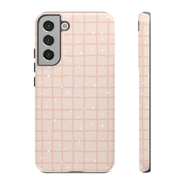 Phone Case: Grid with White Dots