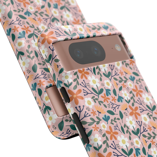 Phone Case: Florals on Pink