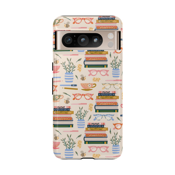 Phone Case: Bookish on Cream
