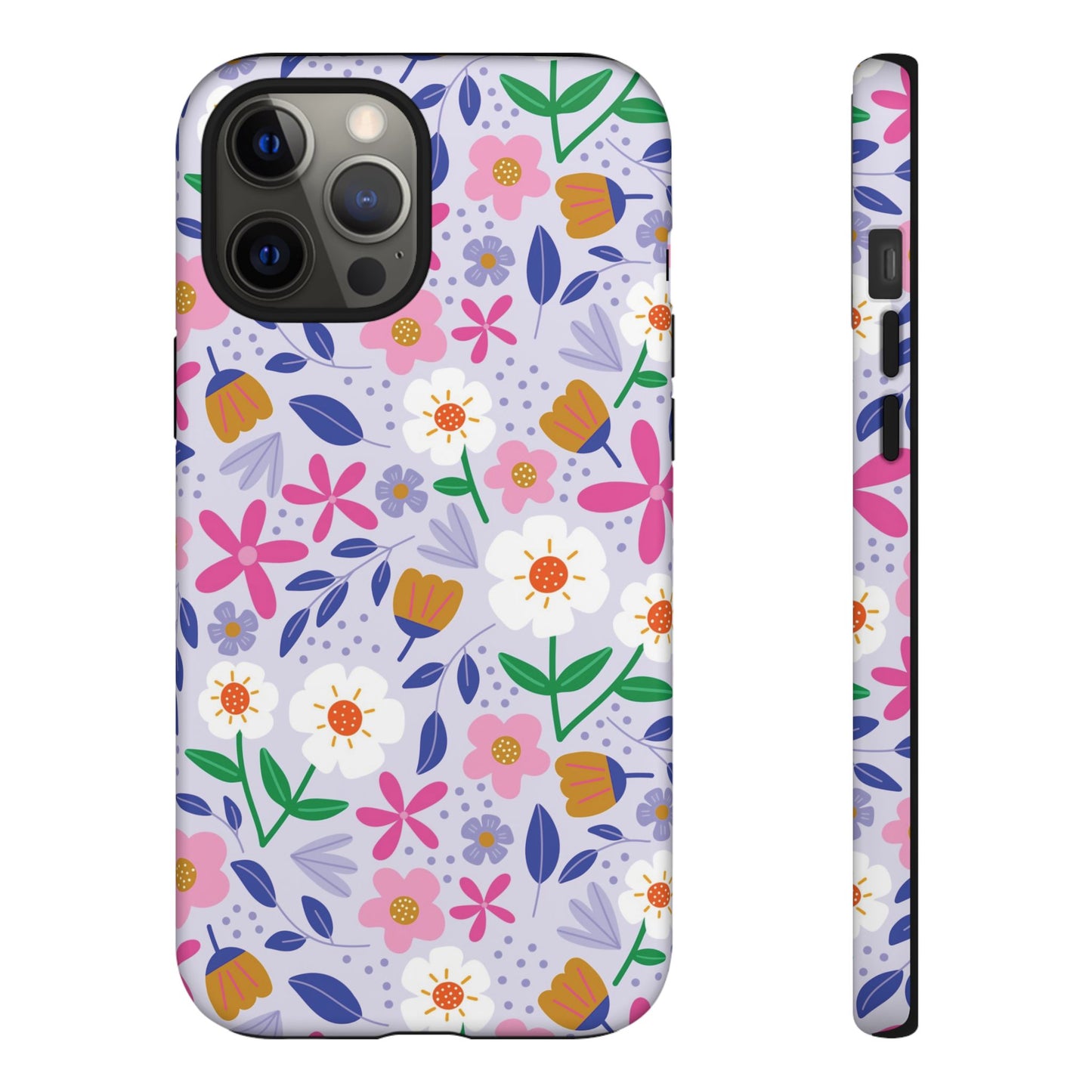 Phone Case: Blooms on Lilac
