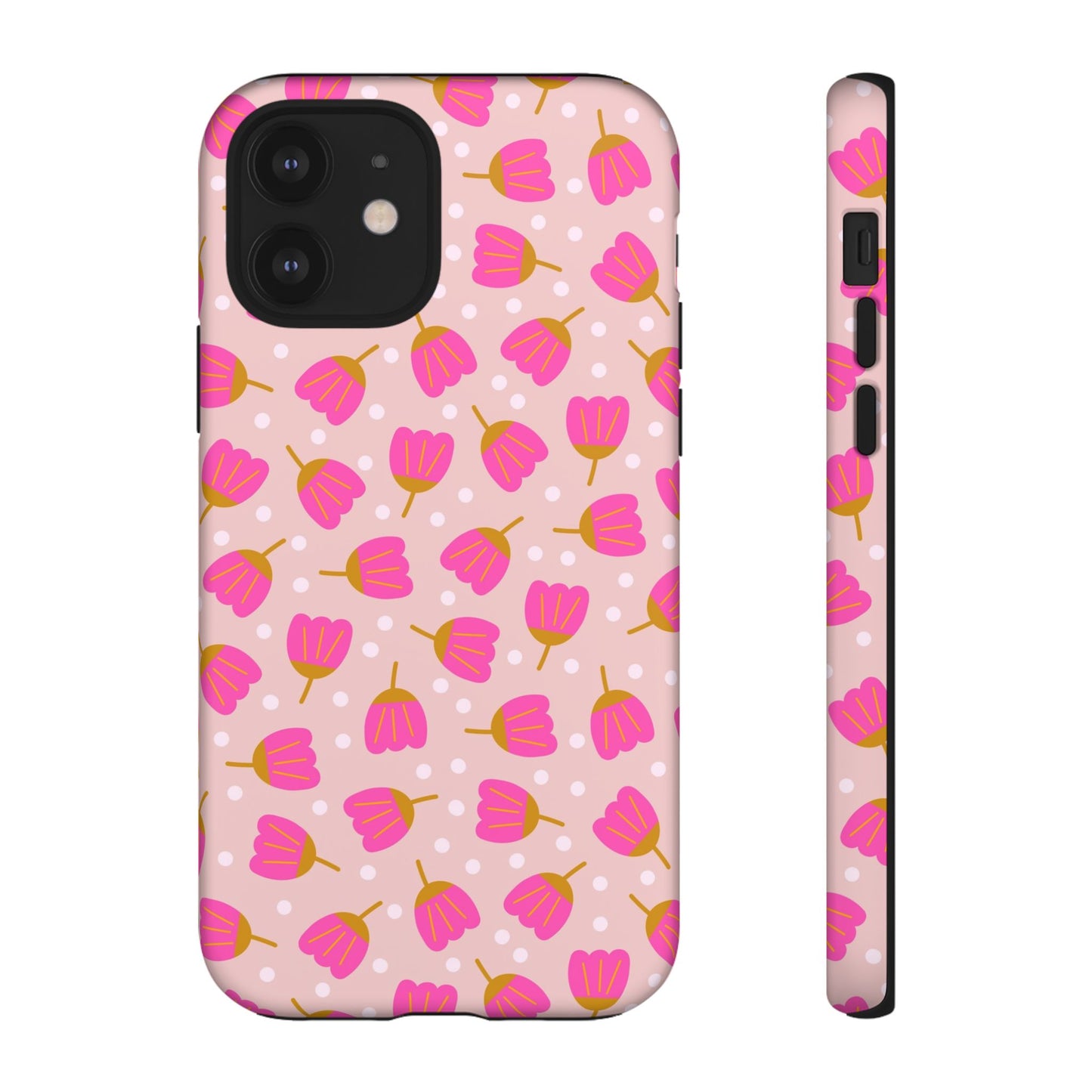 Phone Case: Bright Pink Flowers