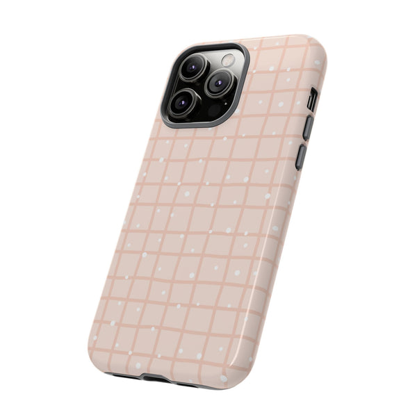 Phone Case: Grid with White Dots