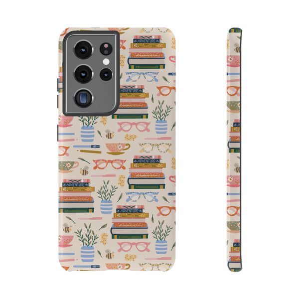 Phone Case: Bookish on Cream