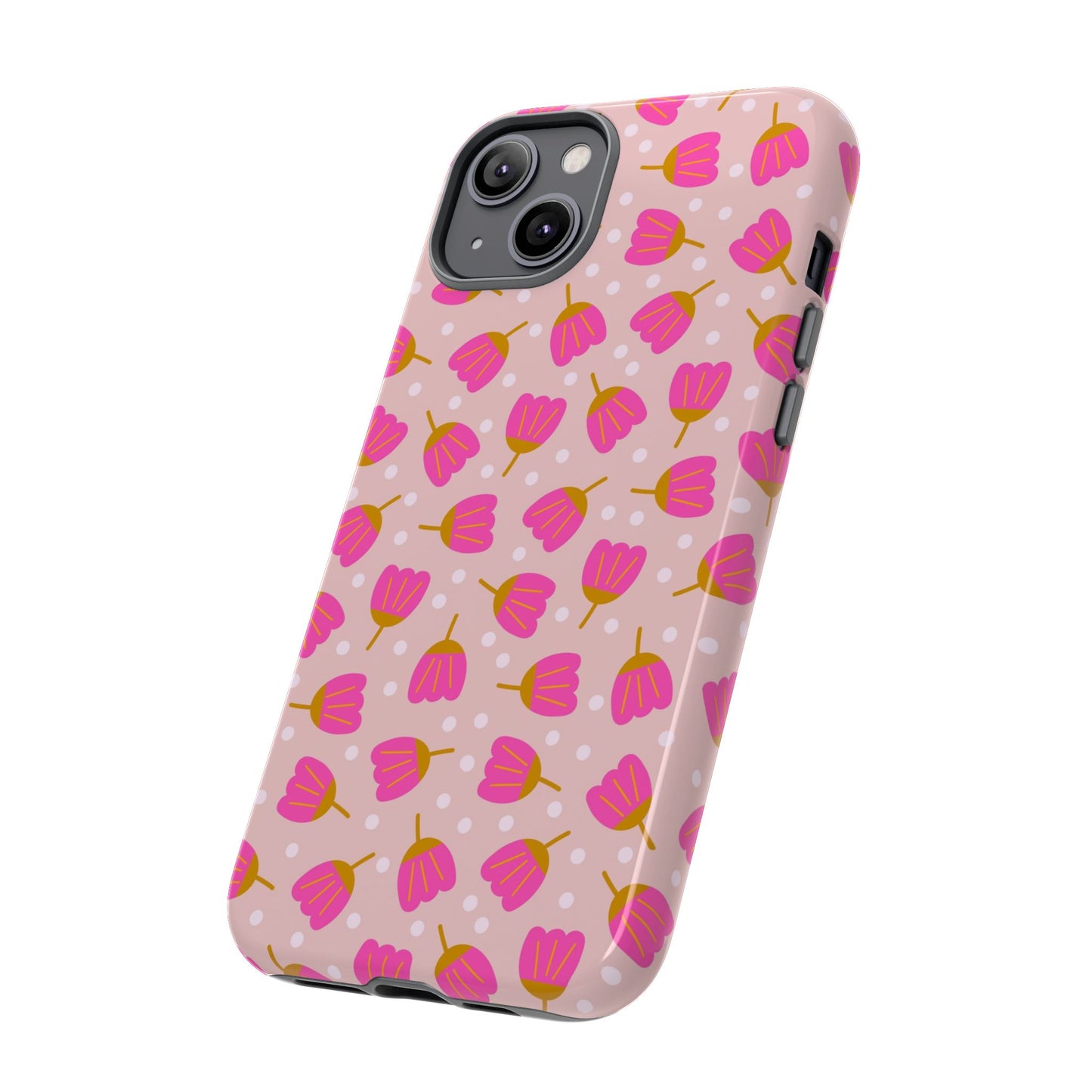 Phone Case: Bright Pink Flowers