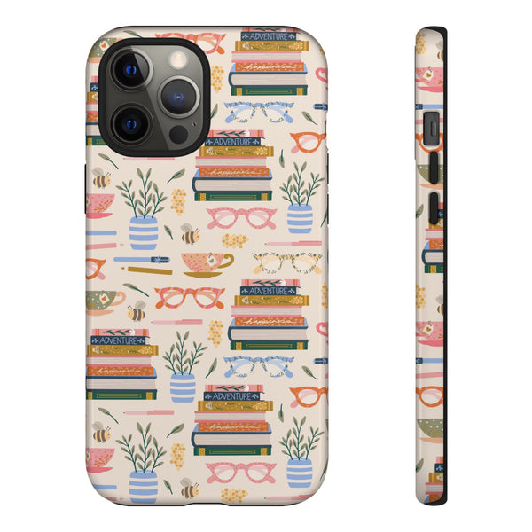 Phone Case: Bookish on Cream