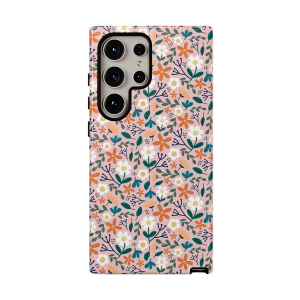 Phone Case: Florals on Pink