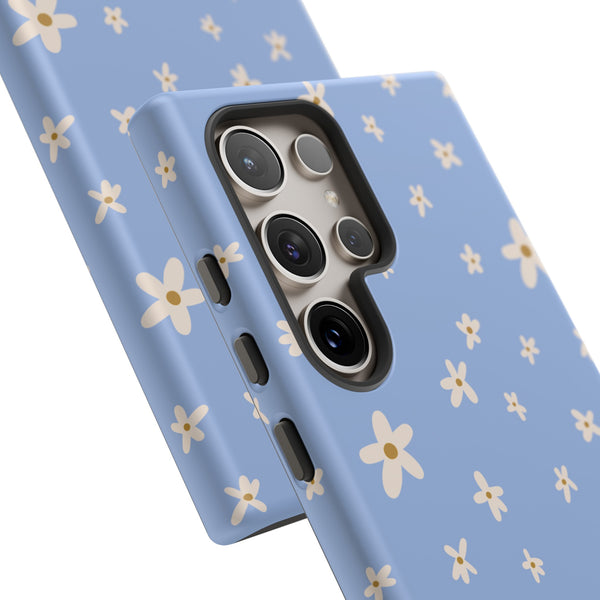 Phone Case: Daisies on Blue