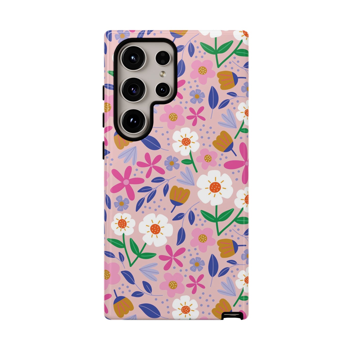 Phone Case: Blooms on Pink