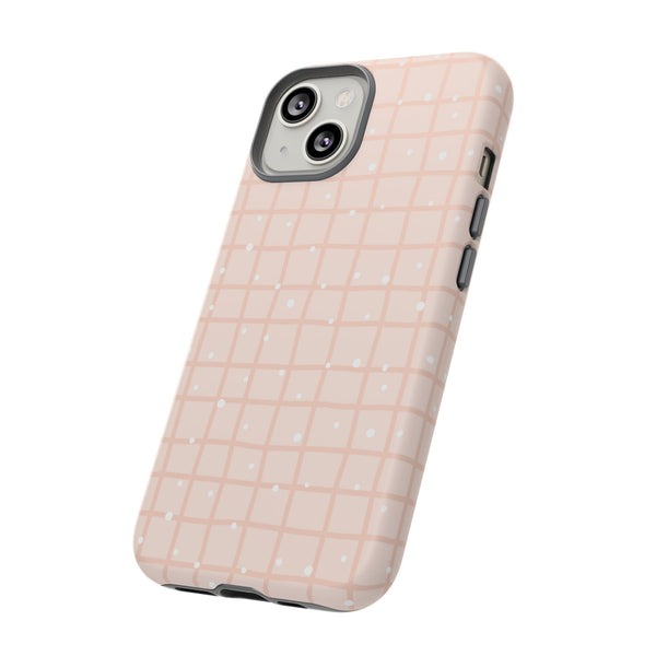 Phone Case: Grid with White Dots