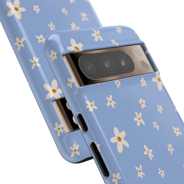 Phone Case: Daisies on Blue