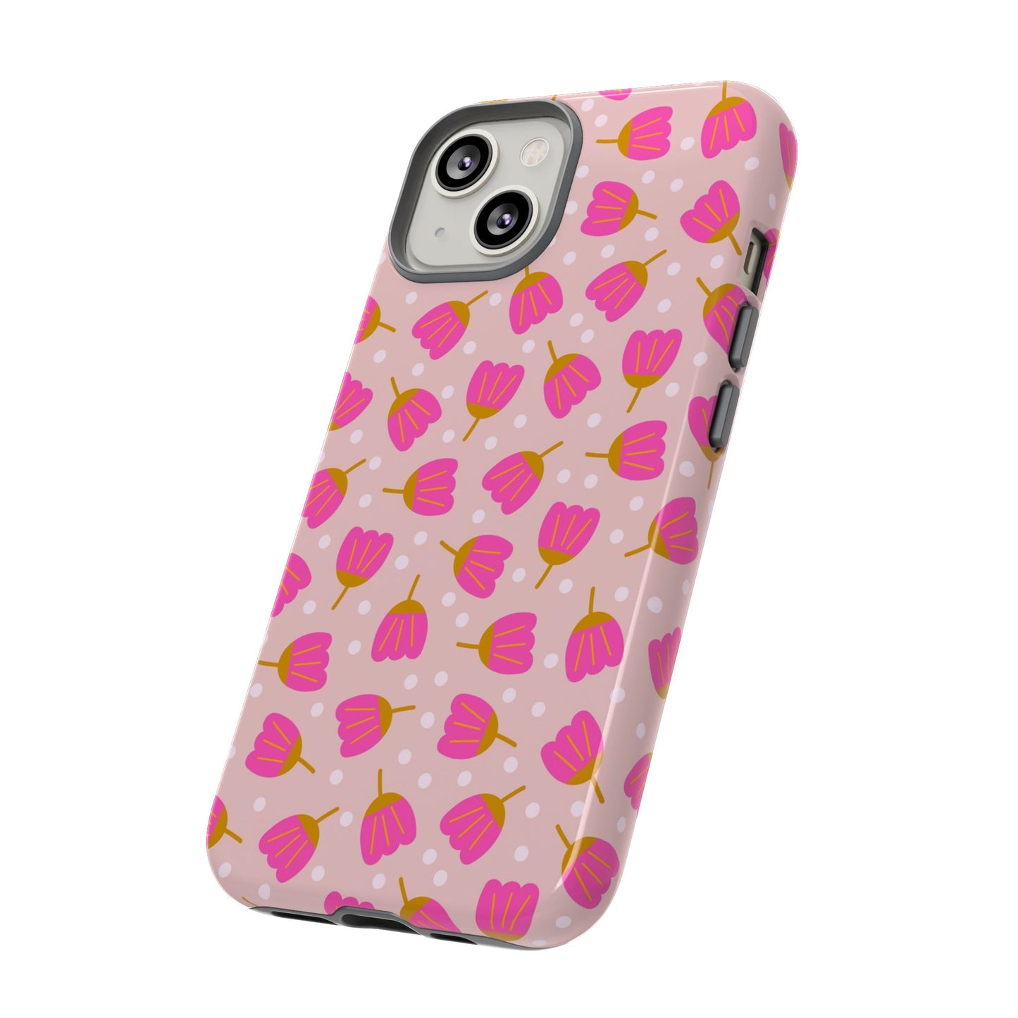 Phone Case: Bright Pink Flowers